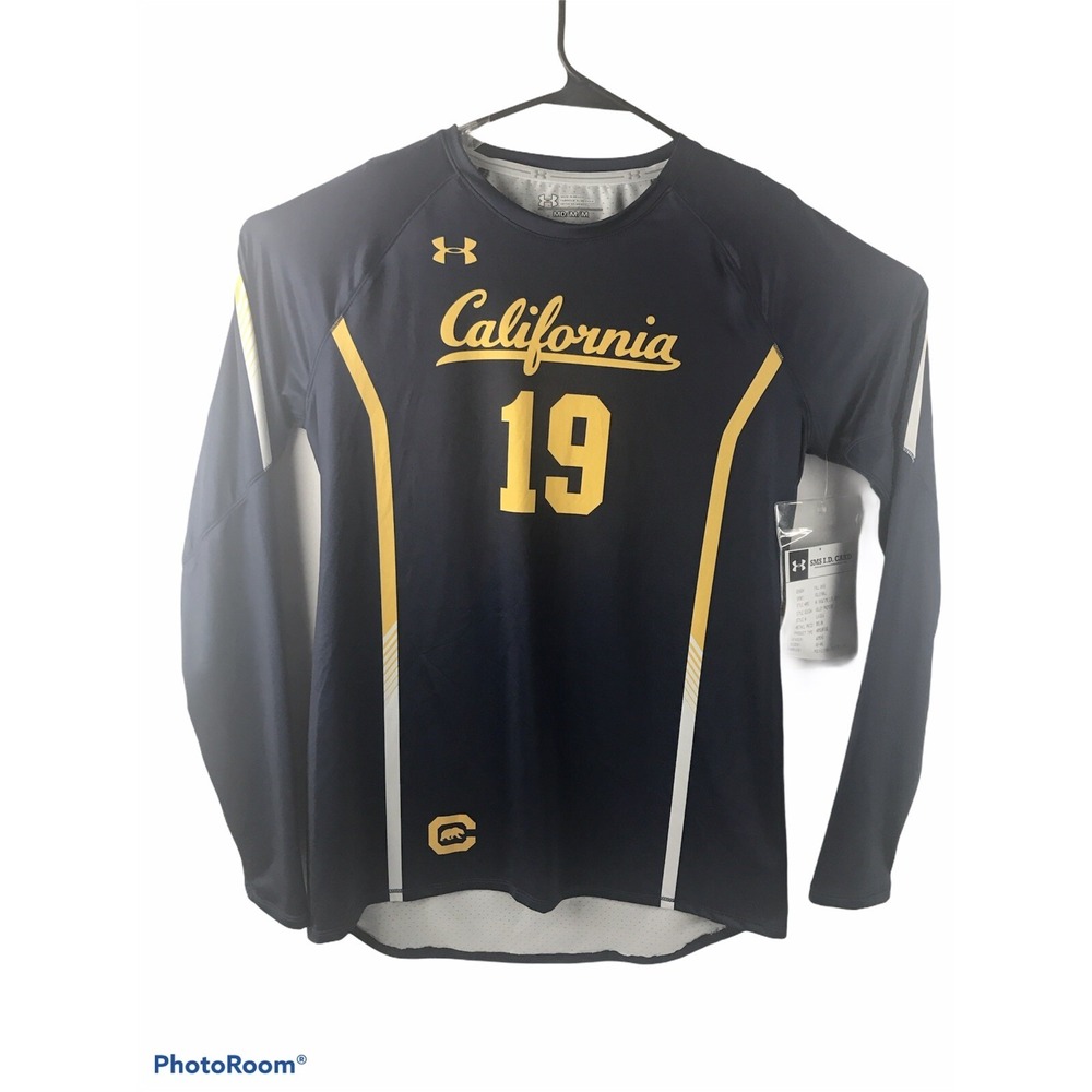 NWT Under‎ Armour Womens Medium California Golden Bears #19 Volleyball Jersey